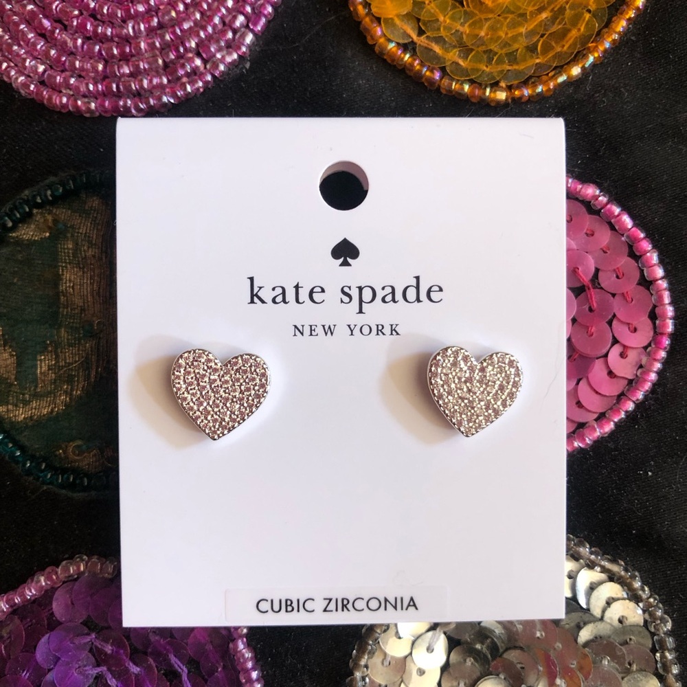 Kate Spade Heart Stud Earrings